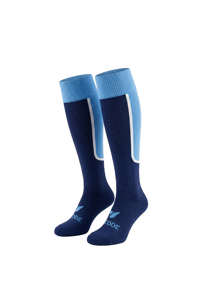 Carmel College Sport Sock Navy/Light Blue